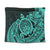 Hawaii Polynesian Turtle Tapestry - Turquoise - AH Wall Tapestry Black - Polynesian Pride