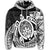 Hawaiian Polynesian Turtle Hoodie White - Polynesian Pride