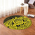 Hawaii Polynesian Turtle Round Carpet - Yellow - AH - Polynesian Pride