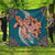 Hawaii Polynesian Turtle Hibiscus Premium Quilts - AH Black - Polynesian Pride