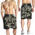 Hawaii Polynesian Turtle Hibiscus Men's Shorts - Beige - AH - Polynesian Pride