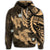 Hawaiian Polynesian Turtle Hibiscus Hoodie Gold - Polynesian Pride