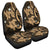 Hawaii Polynesian Turtle Hibiscus Car Seat Covers - Gold - AH Universal Fit Black - Polynesian Pride