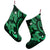 Hawaii Polynesian Turtle Hibiscus Christmas Stocking - Green - AH - Polynesian Pride