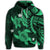 Hawaiian Polynesian Turtle Hibiscus Hoodie Green - Polynesian Pride