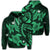 Hawaiian Polynesian Turtle Hibiscus Hoodie Green Unisex Art - Polynesian Pride