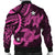 Hawaii Polynesian Turtle Hibiscus Bomber Jacket - Pink - AH - Polynesian Pride