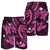 Hawaii Polynesian Turtle Hibiscus Men's Shorts - Pink - AH - Polynesian Pride