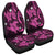 Hawaii Polynesian Turtle Hibiscus Car Seat Covers - Pink - AH Universal Fit Black - Polynesian Pride