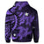 Hawaiian Polynesian Turtle Hibiscus Hoodie Purple - Polynesian Pride