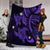 Hawaii Polynesian Turtle Hibiscus Premium Blankets - Purple - AH - Polynesian Pride