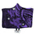 Hawaii Polynesian Turtle Hibiscus Hooded Blanket - Purple - AH Hooded Blanket White - Polynesian Pride