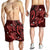 Hawaii Polynesian Turtle Hibiscus Men's Shorts - Red - AH - Polynesian Pride