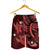 Hawaii Polynesian Turtle Hibiscus Men's Shorts - Red - AH - Polynesian Pride