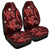 Hawaii Polynesian Turtle Hibiscus Car Seat Covers - Red - AH Universal Fit Black - Polynesian Pride