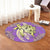 Hawaii Polynesian Turtle Hibiscus Round Carpet - Yellow - AH - Polynesian Pride