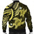 Hawaii Polynesian Turtle Hibiscus Bomber Jacket - Yelow - AH - Polynesian Pride