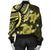 Hawaii Polynesian Turtle Hibiscus Bomber Jacket - Yelow - AH - Polynesian Pride