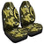 Hawaii Polynesian Turtle Hibiscus Car Seat Covers - Yelow - AH Universal Fit Black - Polynesian Pride