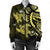 Hawaii Polynesian Turtle Hibiscus Bomber Jacket - Yelow - AH - Polynesian Pride