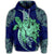 Hawaiian Polynesian Turtle Hibiscus Hoodie - Polynesian Pride