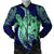 Hawaii Polynesian Turtle Hibiscus Bomber Jacket1 - AH Black Unisex - Polynesian Pride