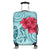 Hawaii Polynesian Turtle Hibiscus Blue Luggage Covers - Bless Style - AH Black - Polynesian Pride