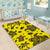 Hawaii Polynesian Turtle Palm And Sea Pebbles Yellow Area Rug - AH - Polynesian Pride