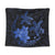 Hawaii Polynesian Turtle Plumeria Tapestry - Pog Style Blue - AH Wall Tapestry Black - Polynesian Pride