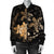 Hawaii Polynesian Turtle Plumeria Bomber Jacket - Pog Style Gold - AH - Polynesian Pride