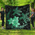 Hawaii Polynesian Turtle Plumeria Premium Quilts - Pog Style Green - AH Black - Polynesian Pride