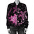 Hawaii Polynesian Turtle Plumeria Bomber Jacket - Pog Style Pink - AH - Polynesian Pride