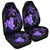 Hawaii Polynesian Turtle Plumeria Car Seat Covers - Pog Style Purple - AH Universal Fit Black - Polynesian Pride