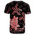 Hawaii Polynesian Turtle Plumeria T Shirt Pog Style Red - Polynesian Pride