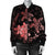 Hawaii Polynesian Turtle Plumeria Bomber Jacket - Pog Style Red - AH - Polynesian Pride