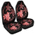 Hawaii Polynesian Turtle Plumeria Car Seat Covers - Pog Style Red - AH Universal Fit Black - Polynesian Pride