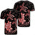 Hawaii Polynesian Turtle Plumeria T Shirt Pog Style Red Unisex Black - Polynesian Pride