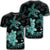 Hawaii Polynesian Turtle Plumeria T Shirt Pog Style Turquoise Unisex Black - Polynesian Pride