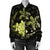 Hawaii Polynesian Turtle Plumeria Bomber Jacket - Pog Style Yellow - AH - Polynesian Pride