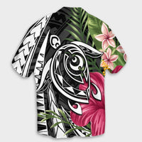 Hawaii Polynesian Turtle Tropical Hibiscus Plumeria Hawaiian Shirt - AH - Polynesian Pride