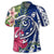 Hawaii Polynesian Turtle Tropical Hibiscus Plumeria Polo Shirt Blue - Polynesian Pride