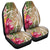 Hawaii Polynesian Turtle Tropical Hibiscus Plumeria Car Seat Covers - Gold - AH Universal Fit Black - Polynesian Pride