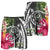 Hawaii Polynesian Turtle Tropical Hibiscus Plumeria Men's Shorts - Gray - AH - Polynesian Pride