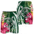 Hawaii Polynesian Turtle Tropical Hibiscus Plumeria Men's Shorts - Green - AH - Polynesian Pride