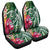 Hawaii Polynesian Turtle Tropical Hibiscus Plumeria Car Seat Covers - Green - AH Universal Fit Black - Polynesian Pride