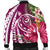 Hawaii Polynesian Turtle Tropical Hibiscus Plumeria Bomber Jacket - Pink - AH - Polynesian Pride