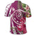 Hawaii Polynesian Turtle Tropical Hibiscus Plumeria Polo Shirt Pink - Polynesian Pride