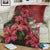 Hawaii Red Hibiscus Humming Bird Premium Blankets - AH - Polynesian Pride