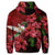 Hawaiian Red Hibiscus Humming Bird Hoodie - Polynesian Pride