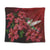 Hawaii Red Hibiscus Humming Bird Tapestry - AH Wall Tapestry Black - Polynesian Pride